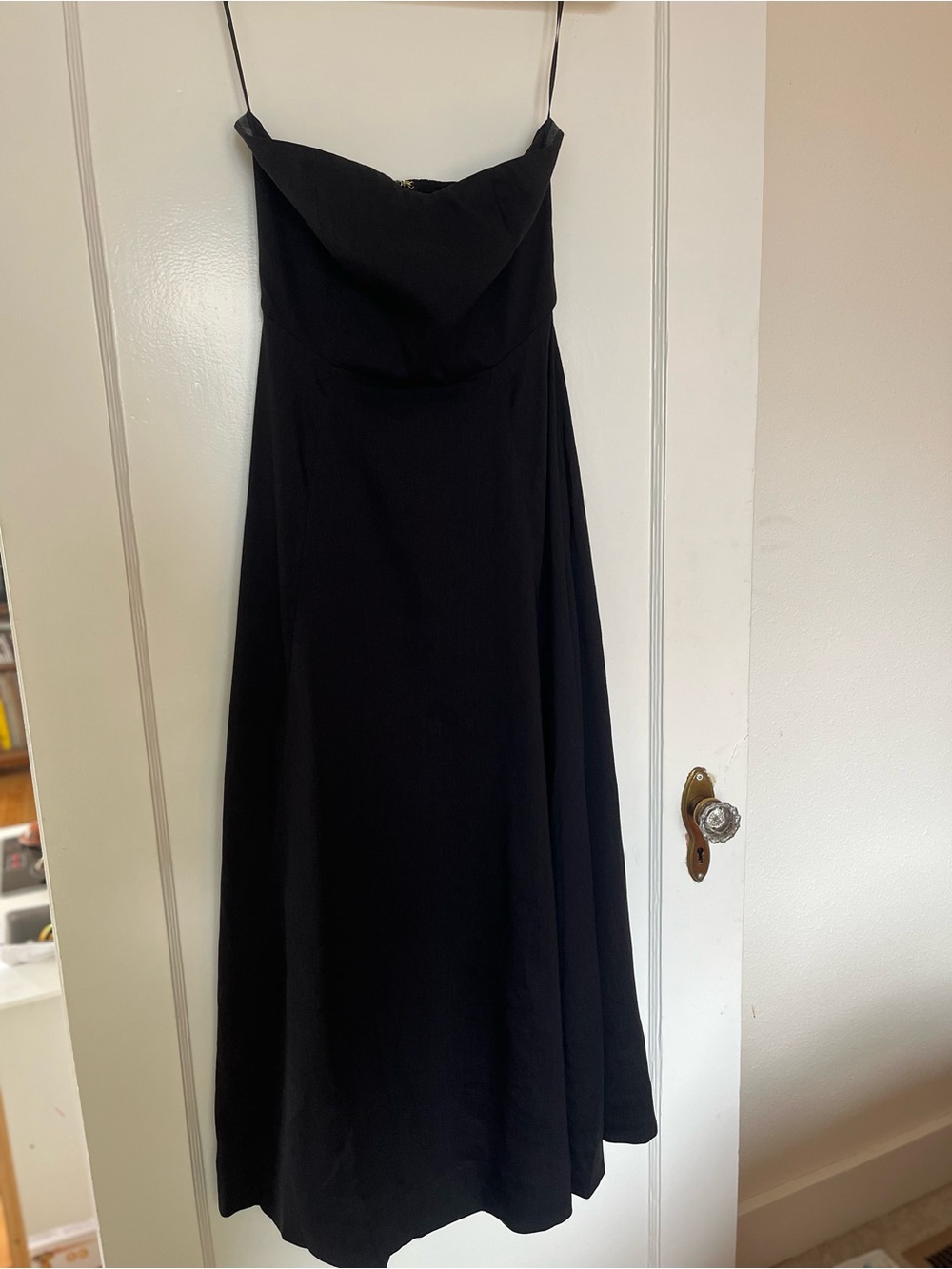 Sezane Black Strapless Evening Dress - Picture 5 of 7